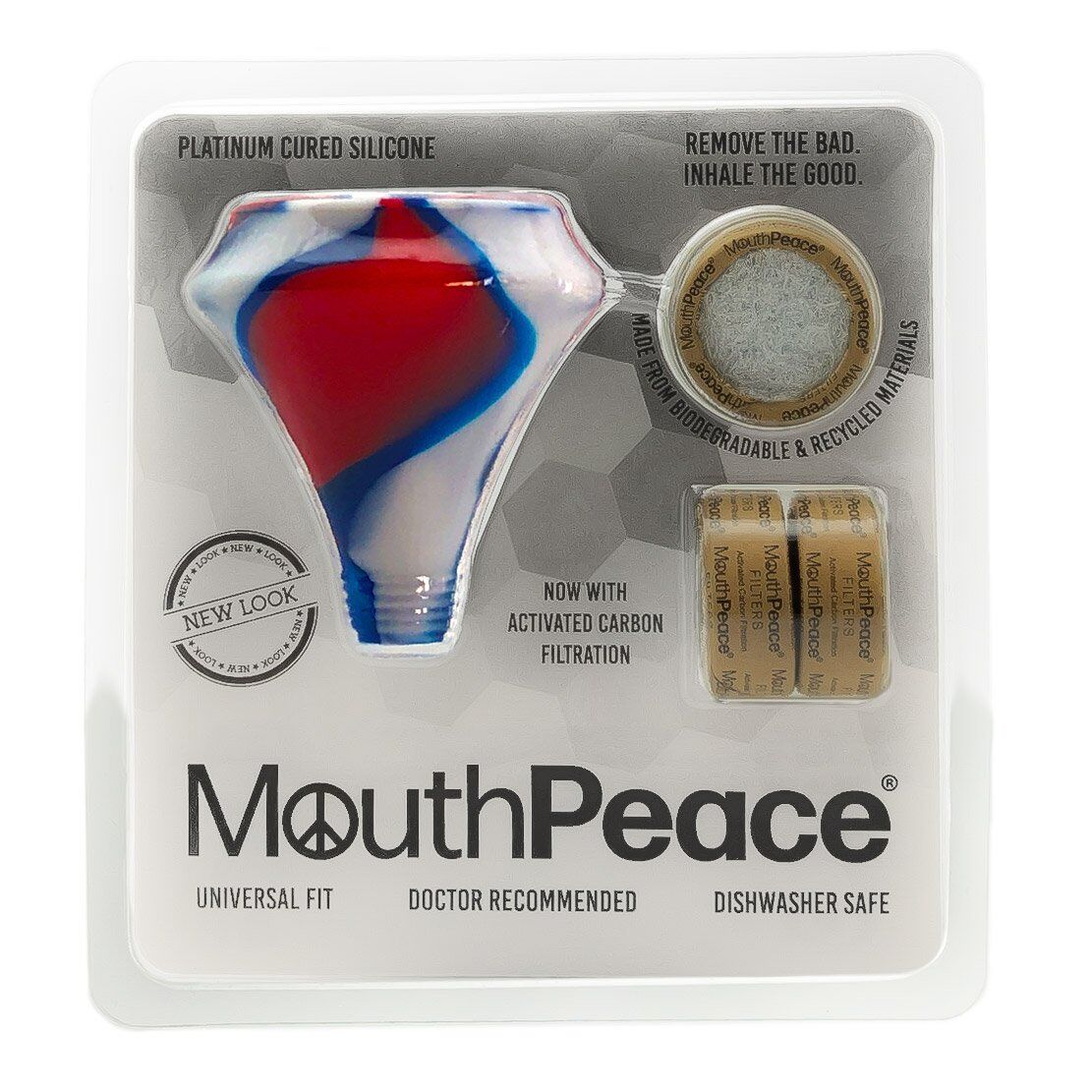 Medible review red white blue mouthpeace filters silicone mouthpiece germ free filtered