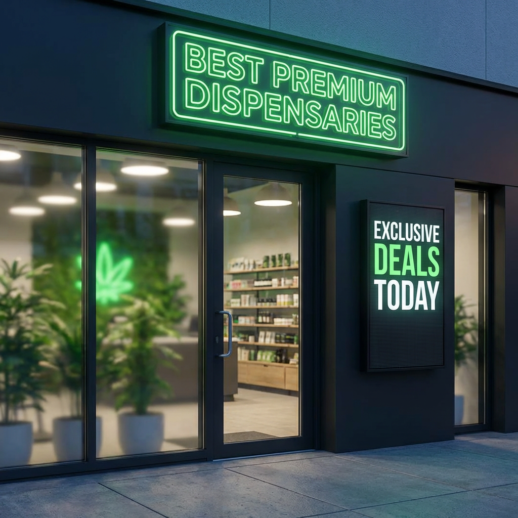 Illustration of Cannabis Store Near Me: Best Premium Dispensaries with Exclusive Deals