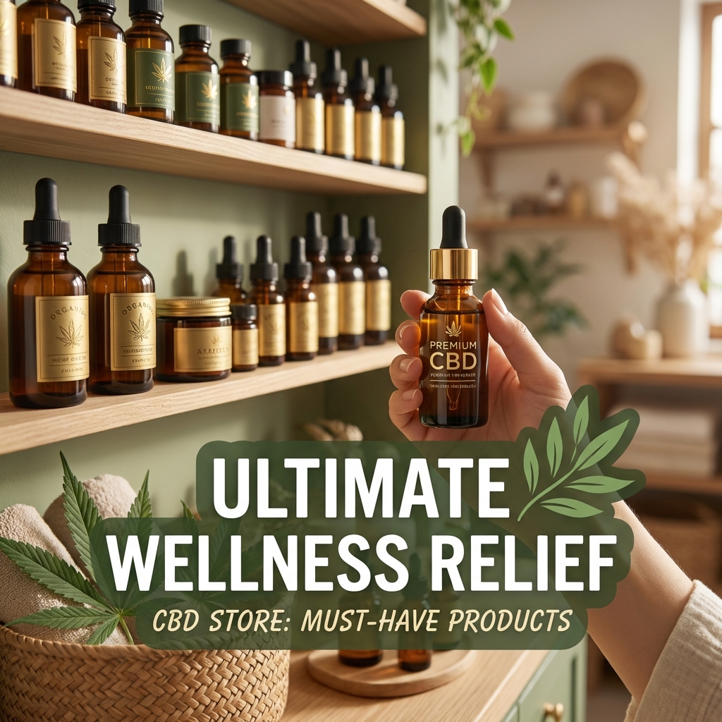 Illustration of CBD Store: Must-Have Premium CBD for Ultimate Wellness Relief