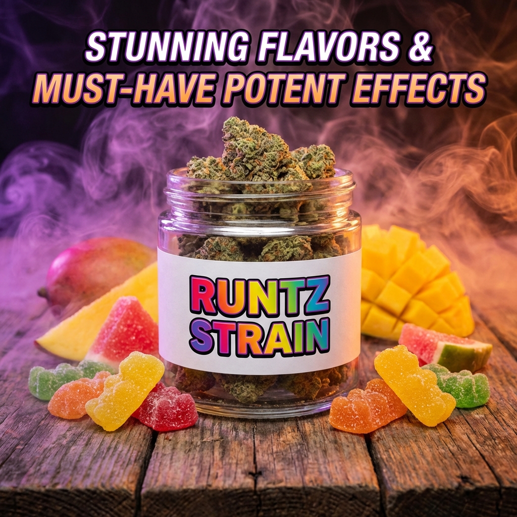 Illustration of Runtz Strain: Stunning Flavors & Must-Have Potent Effects