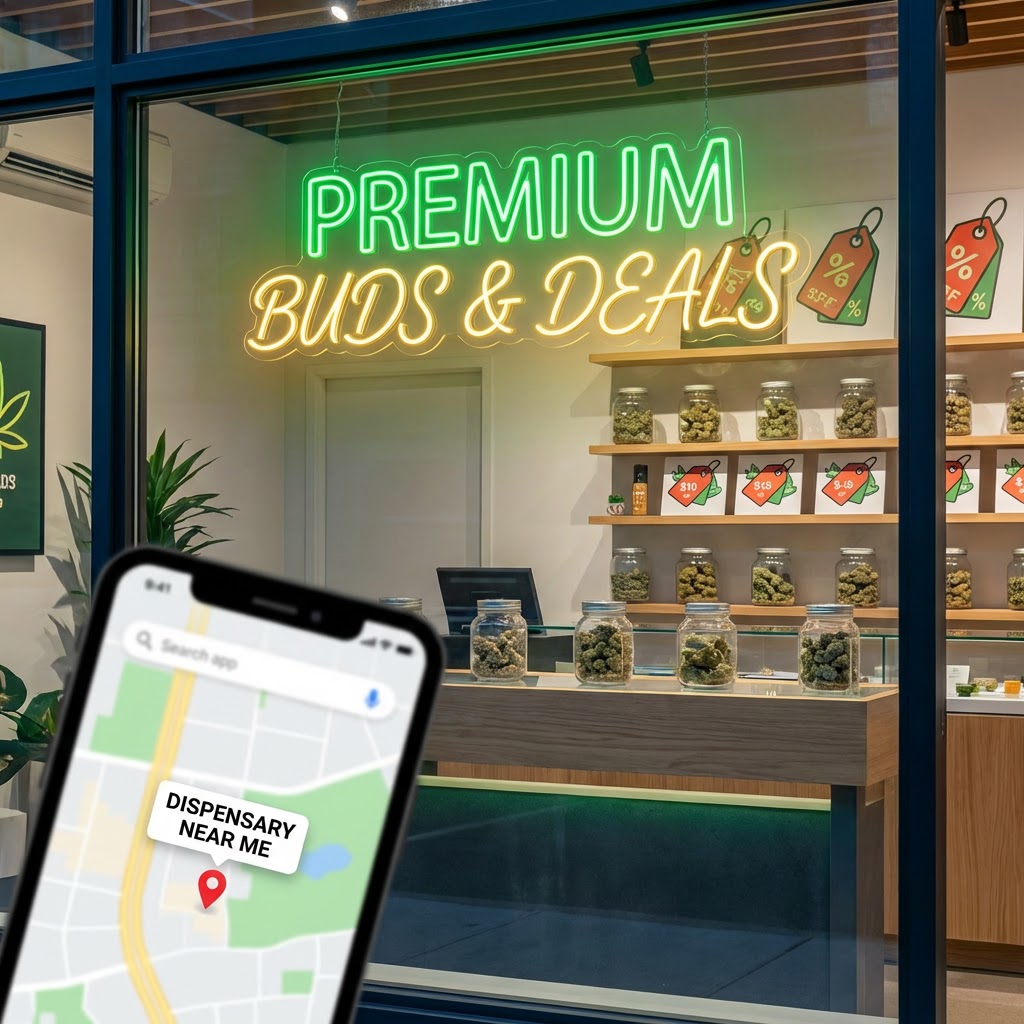Illustration of Weed Dispensary Near Me: Best Premium Buds & Unbeatable Deals