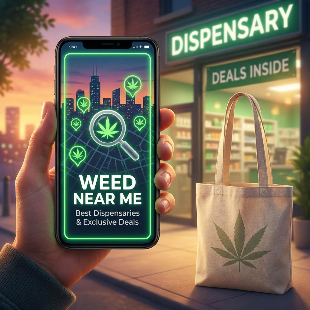 Illustration of Weed Near Me: Best Dispensaries & Exclusive Deals Nearby!